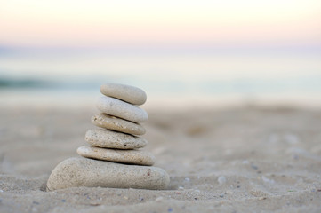 Stone Pyramid at Sunset