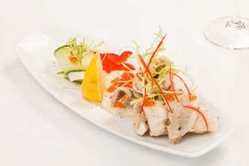 fish with vegetables