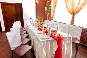 Wedding table setting