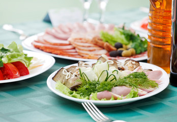 Wedding table setting