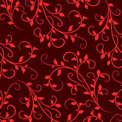 Beautiful background with flower drawing!