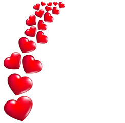 Abstract background with Hearts