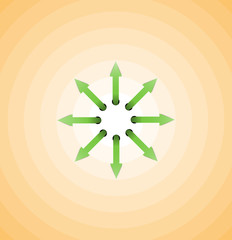 arrow circle concept