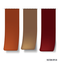 Set of labels with place for text. Vector illustration.