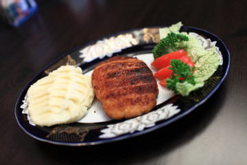 The roasted cutlet