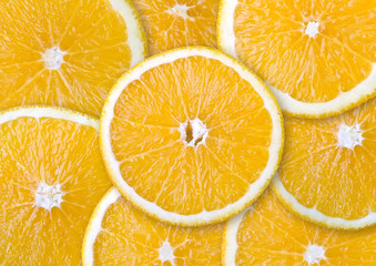 Food background - Sliced orange