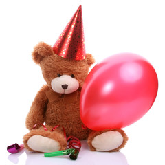 Teddy bear for birthday decoration