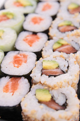 assortment of sushi