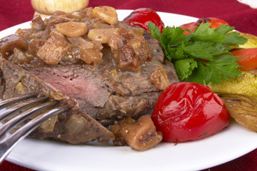 Grilled steak