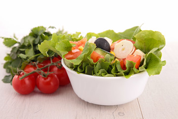 fresh vegetable salad