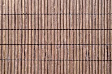 Brown wicker mat