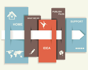 Modern Design template. Graphic or website layout vector.