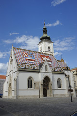 Fototapeta na wymiar Church of san Marco, Zagreb