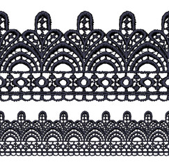 Seamless penwork lace border.