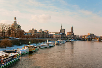 Obraz premium Winter in Dresden