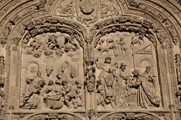Detail of the cathedral of Salamanca, Castilla y Leon, Spain