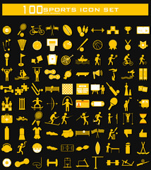 Hundred Clean Sports Icon set