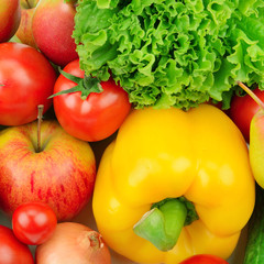 fruits and vegetables background