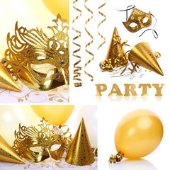 Decorative accessories for the party - obrazy, fototapety, plakaty