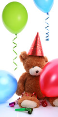 Teddy bear birthday - obrazy, fototapety, plakaty
