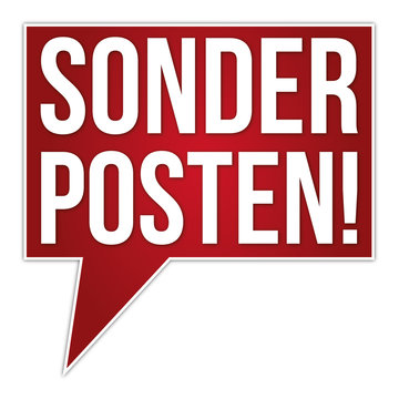 Button Banner SONDERPOSTEN / Restposten