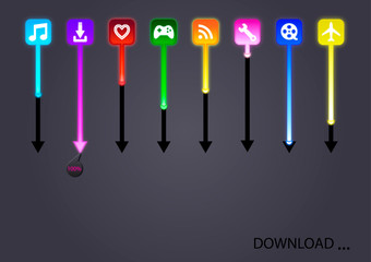 Loading bars for application