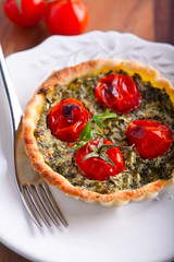 Mini Spinach Quiche