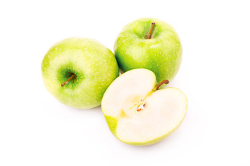 Fresh green apples