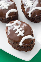 football shape brownies
