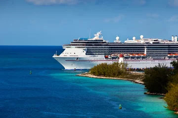Deurstickers Caraïben Cruise schip
