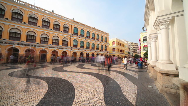 Largo do Senado in Macau Centre. China