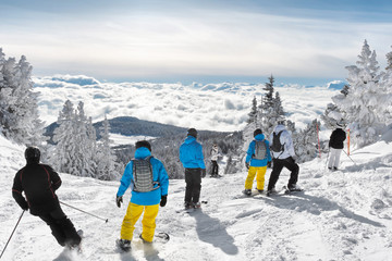Ski en groupe
