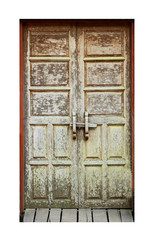 old wooden door frame