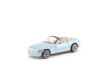 car toy on white background