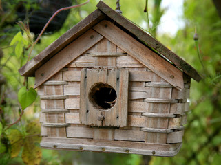 Wicker Birdhouse