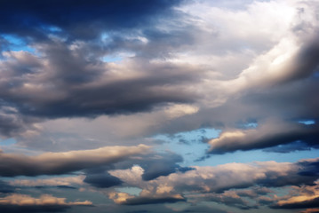 Dark ominous clouds