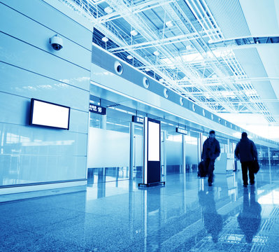 passenger in the shanghai pudong airport