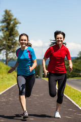 Women running