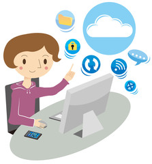 クラウドコンピューティングイメージ