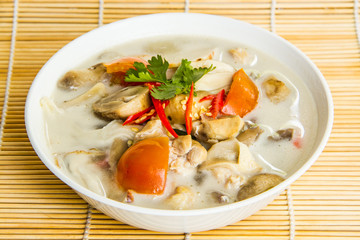 tom kha of Thai food