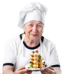 Senior woman cook