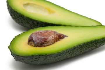 avocado isolated on white background