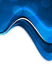 Abstract blue wavy background