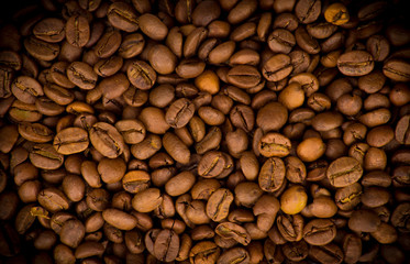Coffee beans background