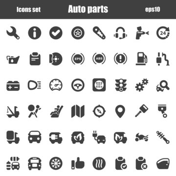icons auto black