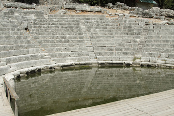 Albania, Butrint, Ruins of Ancient Amphiteatre