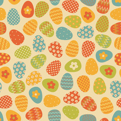 Seamless Easter Eggs Pattern