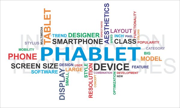 word cloud - phablet