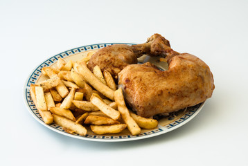 Kurczak z frytkami © serQ