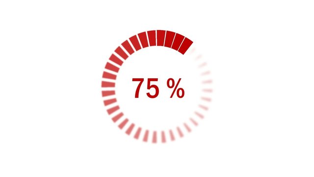 Chargement : 0-100% - d&eacute;grad&eacute; - rouge
